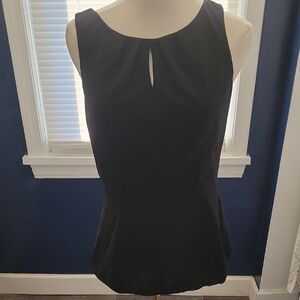 White House Black Market Black Sleeveless Blouse